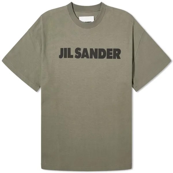 Футболка Jil Sander Logo, зеленый