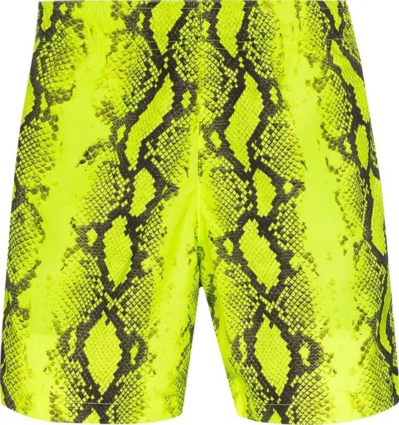 Шорты для плавания Off-White Snake Swimshorts 'Fluo Yellow', желтый