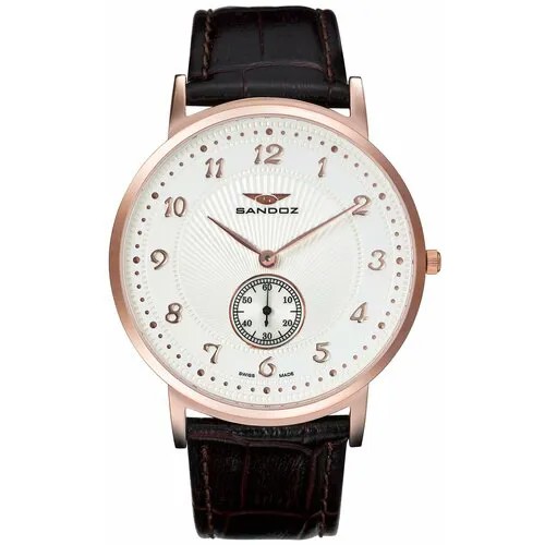 Наручные часы Sandoz 81271-60, наручные часы Sandoz, белый