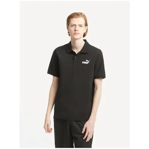 Футболка - поло, PUMA ESS Pique Polo, Мужская, размер XL ; Black