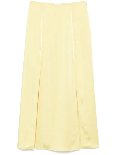 Claudie Pierlot атласная макси юбка, желтый