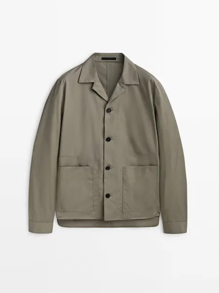 Куртка мужская Massimo Dutti 810482555 хаки S (доставка из-за рубежа)