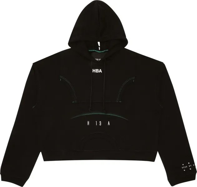 Толстовка Hood By Air Oversized Hooded Sweatshirt 'Black', черный