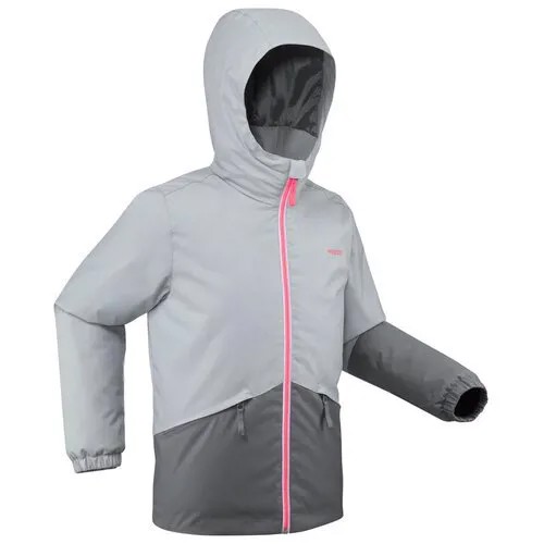 Куртка лыжная теплая водонепроницаемая для детей серая 100 размер: 6 лет (115-124 см) WEDZE Х Decathlon