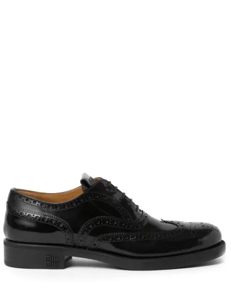 Miu Miu броги из коллаборации с Church's, черный
