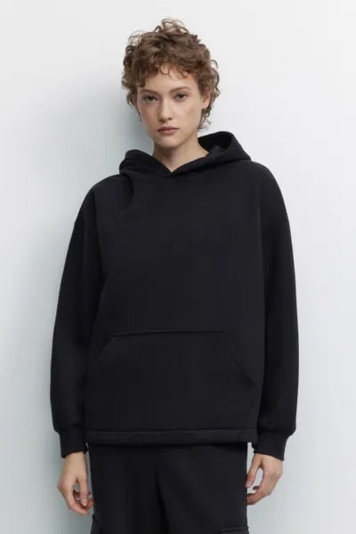 Худи oversize утепленная с капюшоном и карманом