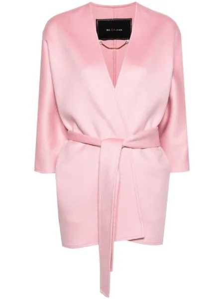 Kiton кашемировый жакет с поясом, розовый