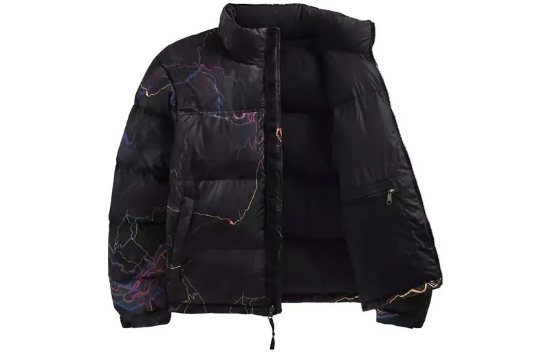 THE NORTH FACE Мужской пуховик, цвет Black print