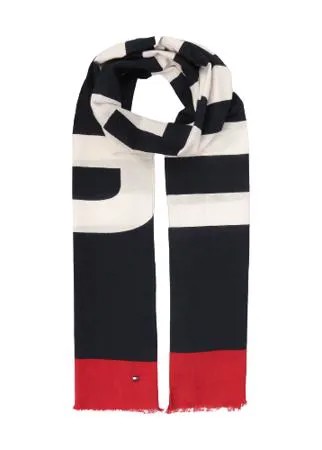 Шарф TOMMY HILFIGER AM0AM04291 100% хлопок синий