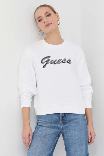 Угадайте, толстовка Guess, белый