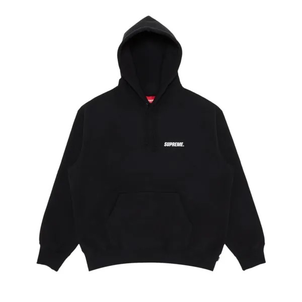 Толстовка Supreme Crown Hooded 'Black', черный