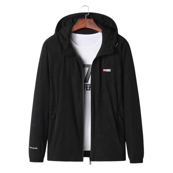 8XL 7XL 2020 новая весенняя осенняя куртка-бомбер с капюшоном мужская Повседневная тонкая Лоскутная мужская куртка-ветровка верхняя одежда на м...