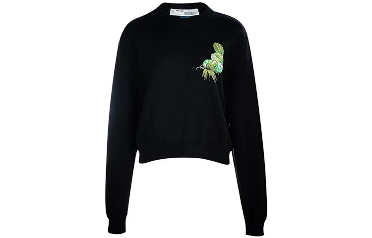 OFF-WHITE Женская толстовка, цвет Black