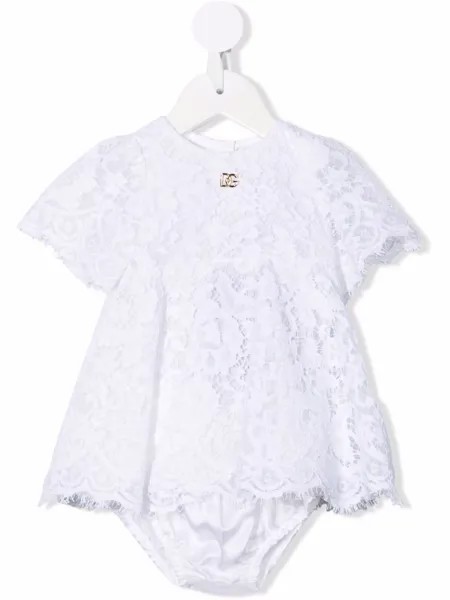 Dolce & Gabbana Kids кружевное платье