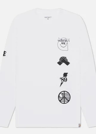 Мужской лонгслив Carhartt WIP L/S Tab, цвет белый, размер XL