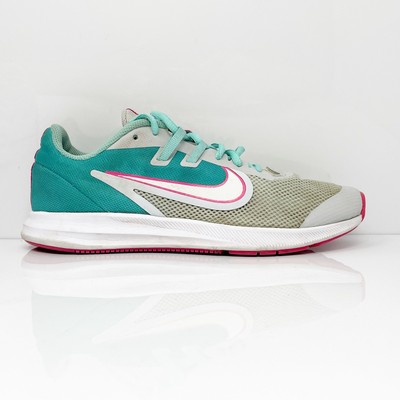Nike Girls Downshifter 9 BV0802-001 Серые кроссовки для бега, размер 6 лет