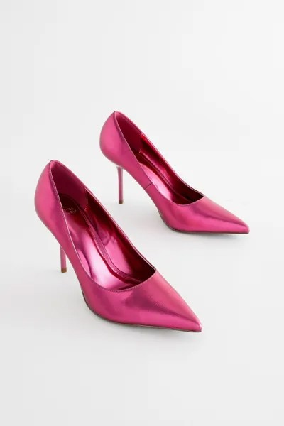 Туфли на высоком каблуке с эффектом металлик Forever Comfort Next, розовый
