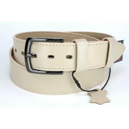 Ремень PREMIUM BELT, размер 115, бежевый