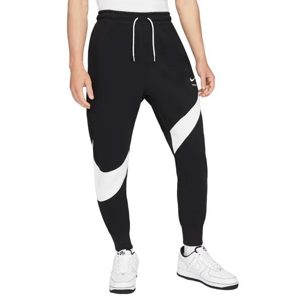 Спортивные брюки Nike Swoosh Tech Fleece, черный/белый