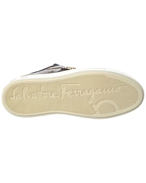 Кроссовки Ferragamo Beck из замши и кожи Salvatore Ferragamo, черный
