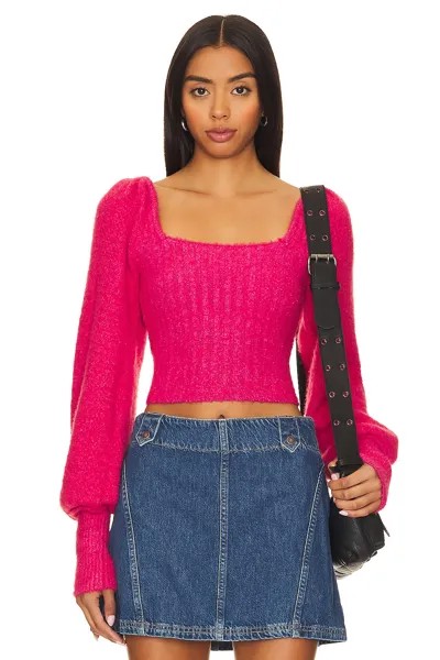 Пуловер Free People Katie, цвет Magenta Cherry Combo