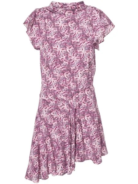 ISABEL MARANT платье миди Viona с цветочным принтом, фиолетовый