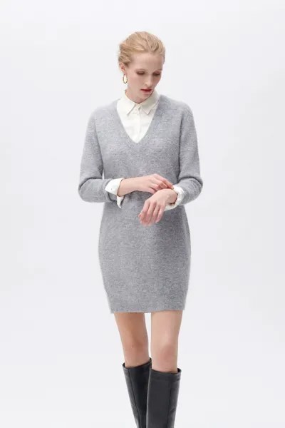 Трикотажное платье Elegant Caroll, цвет grey