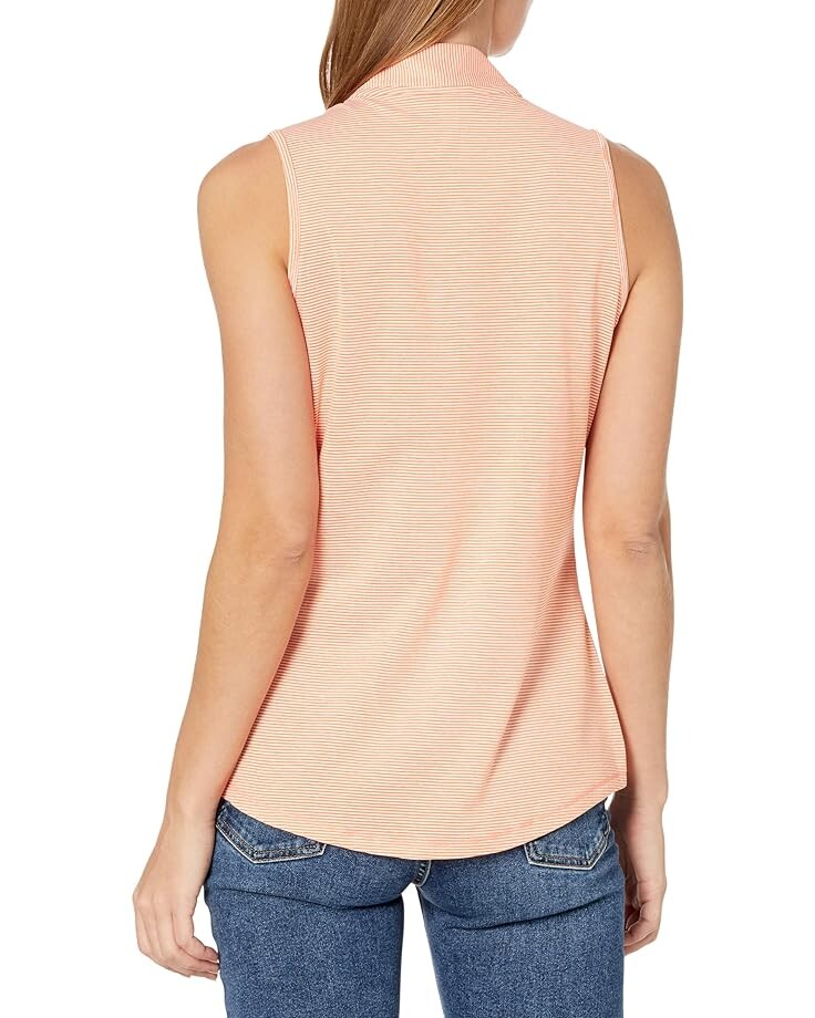 Поло Adidas Two-Color Ottoman Polo Shirt, цвет Coral Fusion