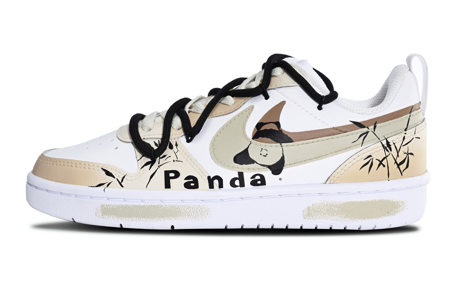 Кроссовки Nike Court Borough 2 Skateboarding Shoes Women's Low-top White/Brown, хаки