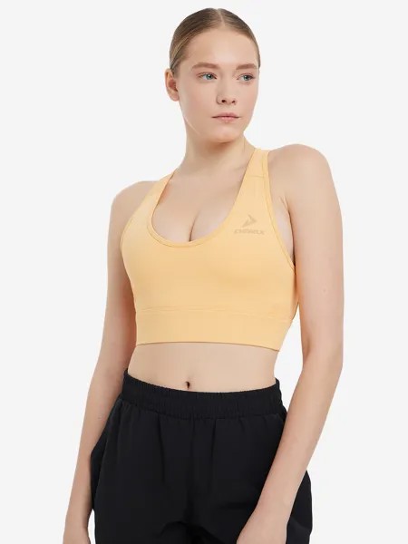 Спортивный топ бра Demix ActiveMove Gym Peekaboo Longline, Оранжевый