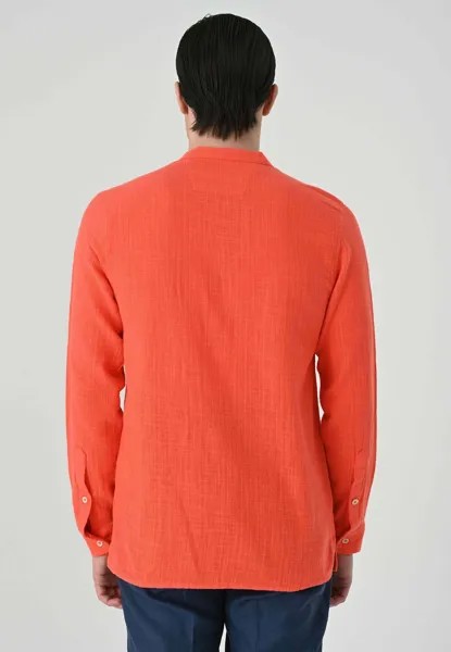 Рубашка Mandarin Collar Long Sleeve Antioch, коралловый