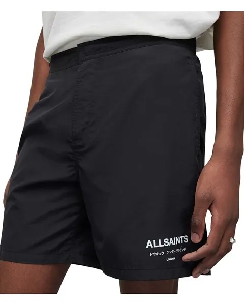 Шорты AllSaints Underground Swimshorts, черный