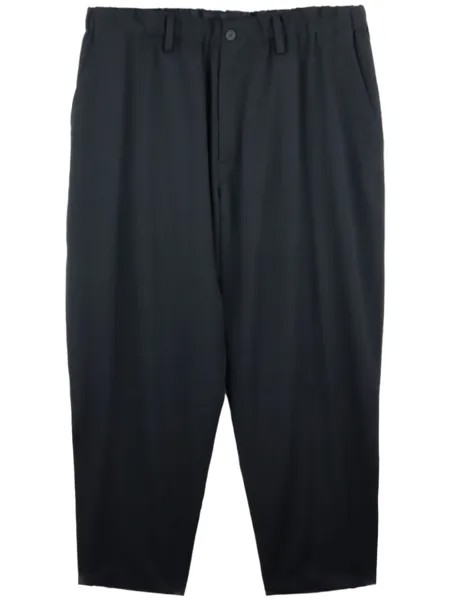 Yohji Yamamoto прямые брюки со складками, черный