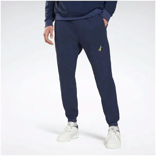 Спортивные брюки REEBOK WOR FLEECE PANT GS6655 мужские, цвет синий, размер L