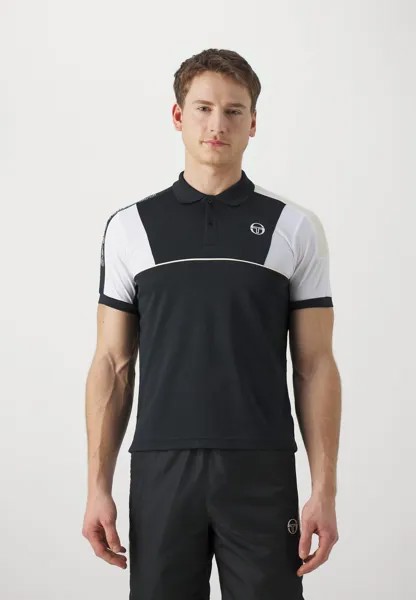 Поло Wing Sergio Tacchini, цвет black/pearled ivory