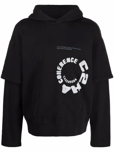 C2h4 многослойное худи Coherence с логотипом
