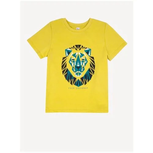 Хлопковая футболка с принтом Bossa Nova 267Л21-161 Желтый 104