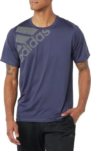 Мужская футболка adidas Freelift Badge of Sport с графическим рисунком, темно-синий цвет