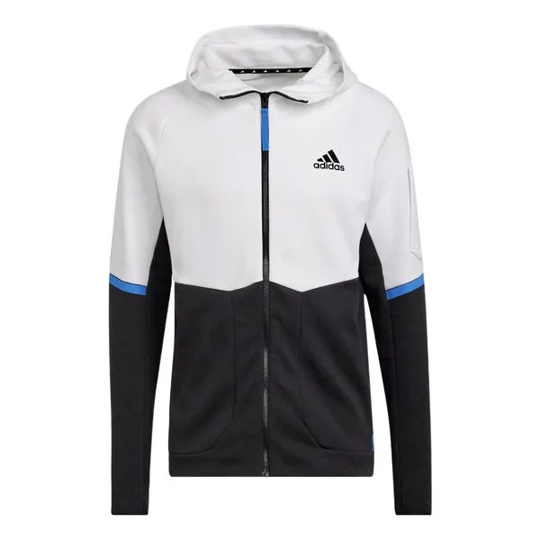 Куртка Adidas Casual Sports Hooded Colorblock, Белый/Черный