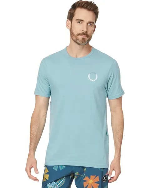 Футболка VISSLA Solar Spirals Organic Tee, цвет Stone Blue