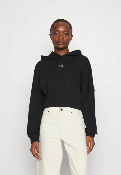 Футболка с длинными рукавами BADGE HOODIE Calvin Klein Jeans, ck черный