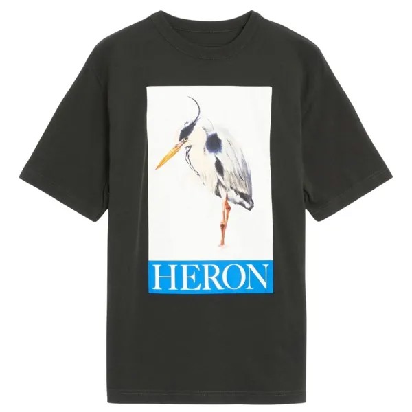Черная футболка с логотипом Heron Bird в штучной упаковке Heron Preston, черный