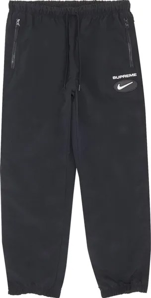 Брюки Supreme x Nike Jewel Reversible Ripstop Pant 'Black', черный