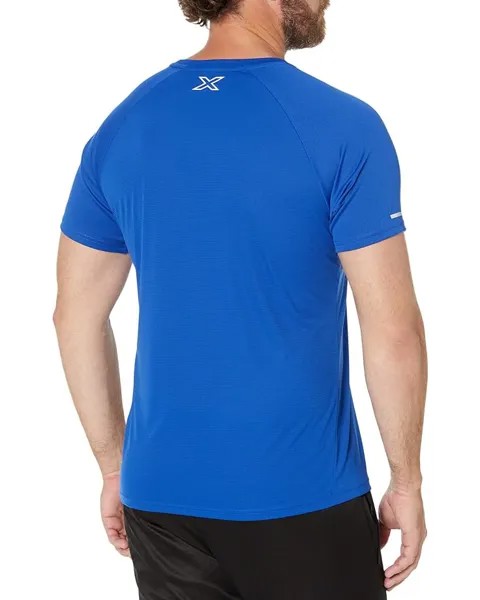 Футболка 2XU Aero T-Shirt, цвет Skyway/Black Reflective