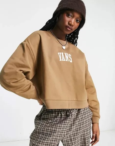 Коричневый свитшот Vans Varsity эксклюзивно на ASOS