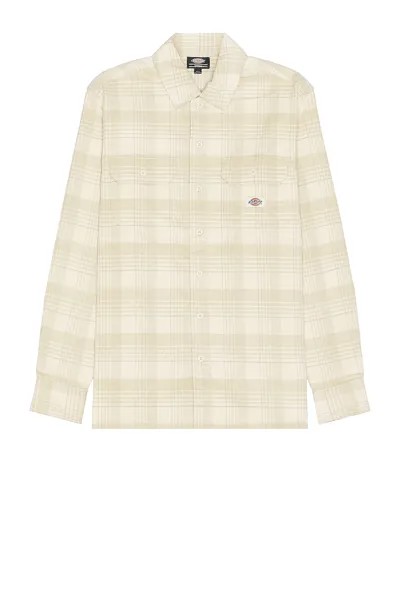 Рубашка Dickies Duck Canvas Long Sleeve, цвет Corduroy Check Light Base