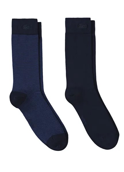 Lacoste мужские полосатые темно-синие носки из 2 предметов Lacoste