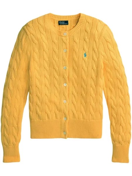Кардиган фактурной вязки Polo Ralph Lauren, желтый