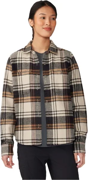 Рубашка Mountain Hardwear PlusherLong Sleeve Shirt, цвет Oyster Shell Plaid Print