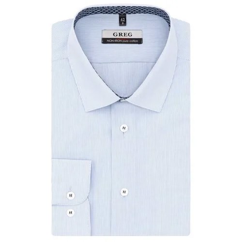Рубашка GREG, размер 174-184/38, голубой